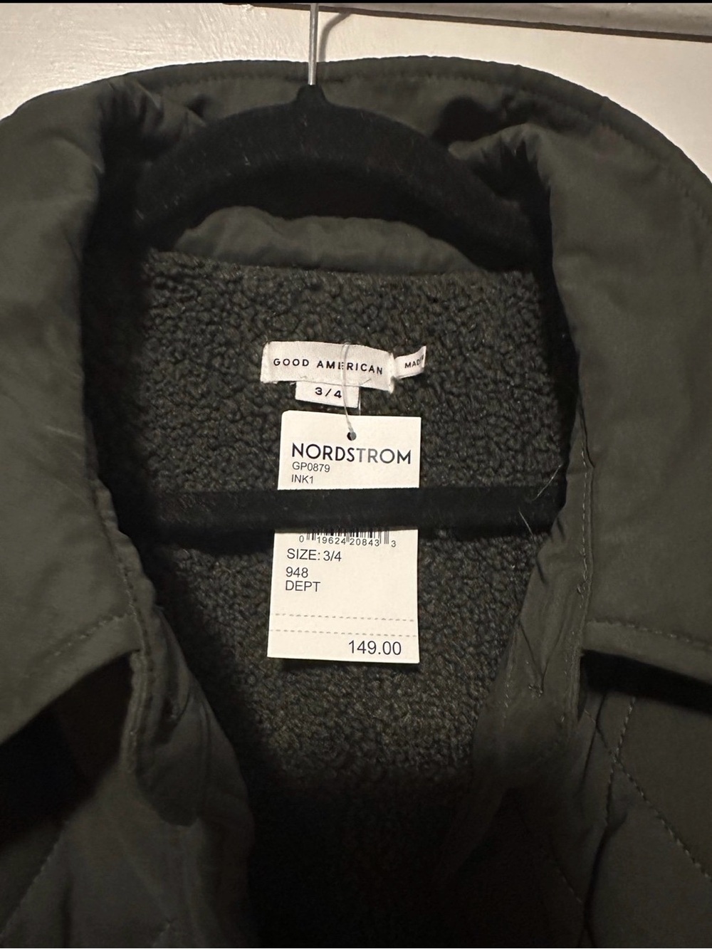 Good American Shacket size 3/4 - Picture 3 of 5